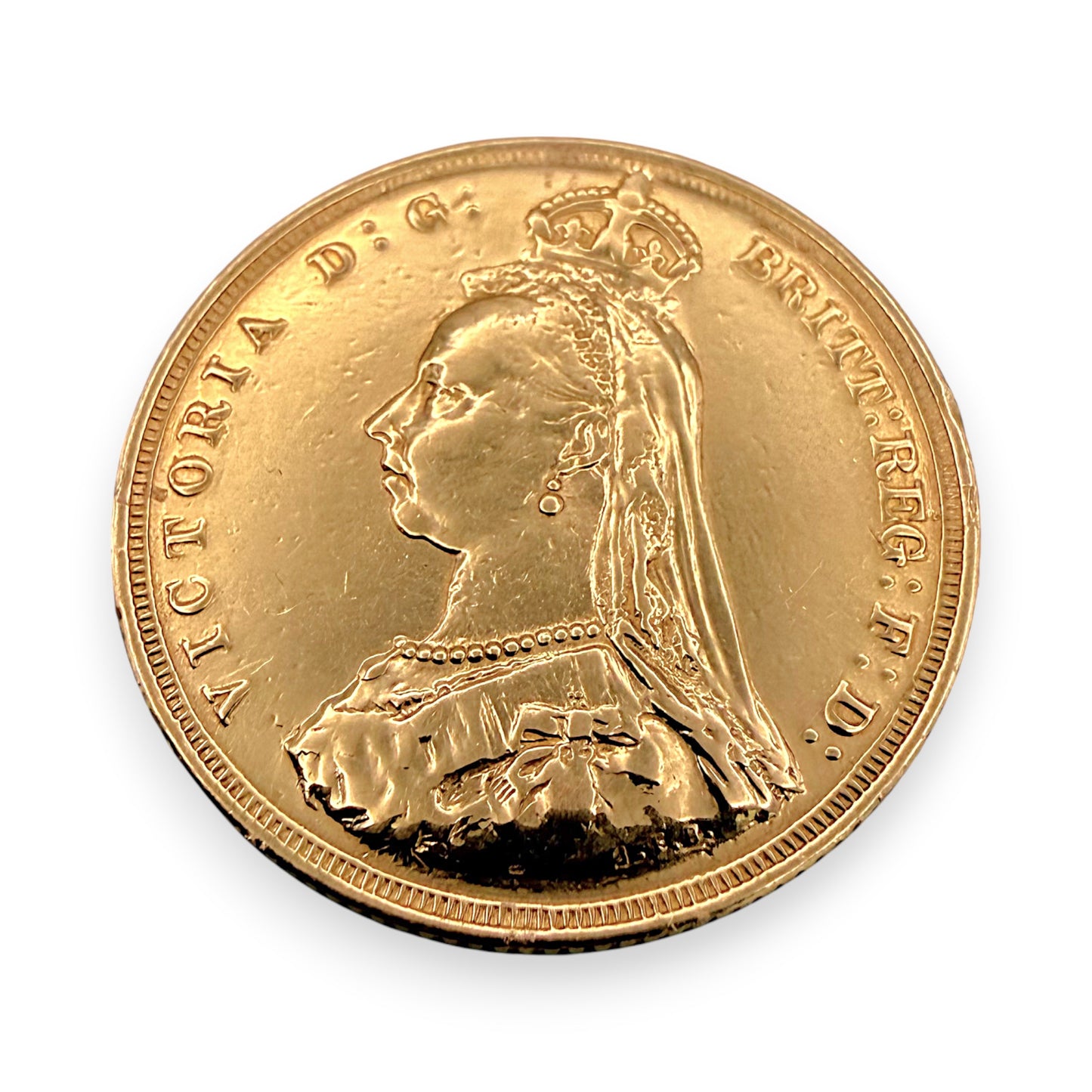 NZGD | 22ct Gold 1888 Queen Victoria Full Sovereign Coin