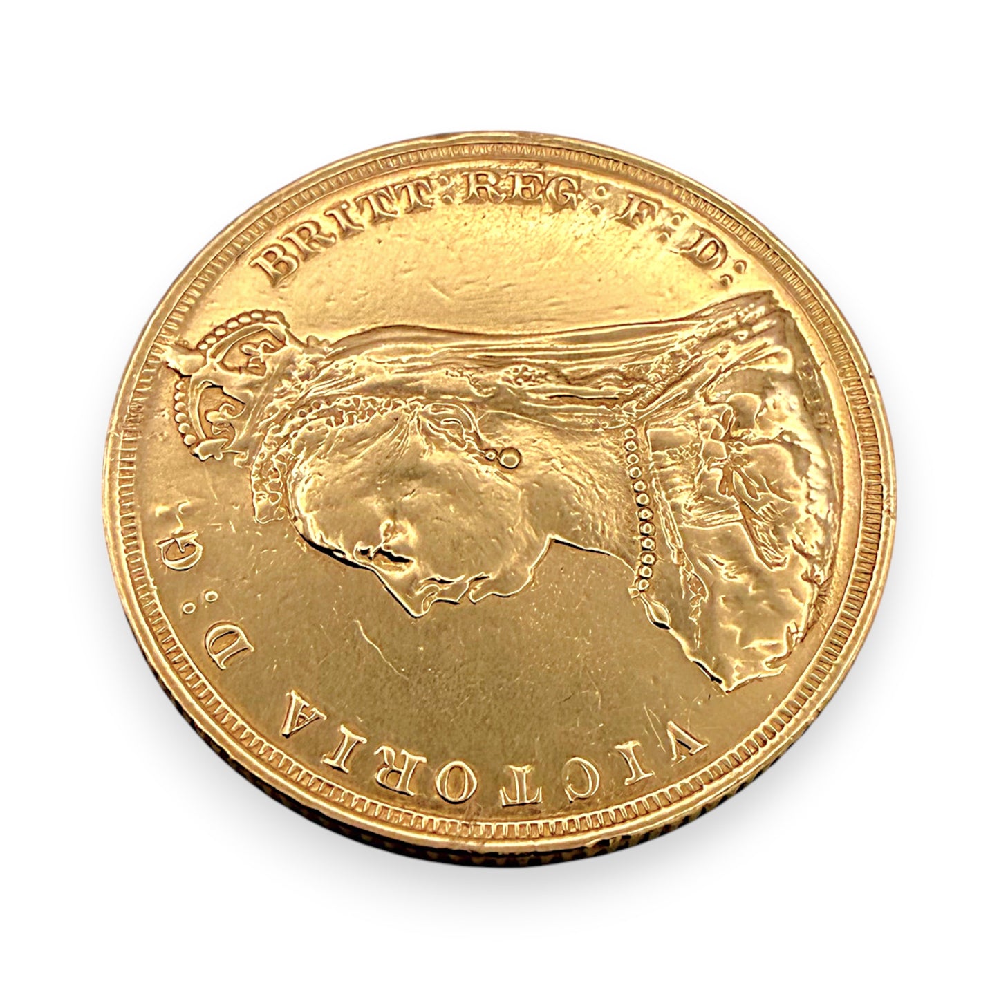 NZGD | 22ct Gold 1888 Queen Victoria Full Sovereign Coin