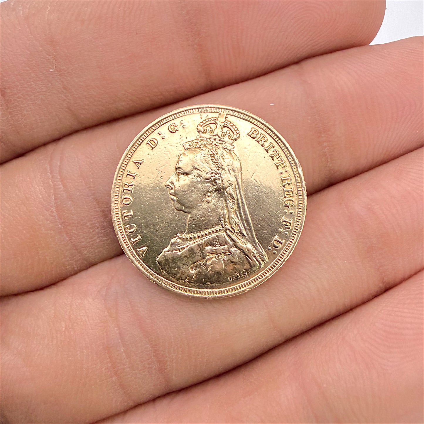 NZGD | 22ct Gold 1888 Queen Victoria Full Sovereign Coin