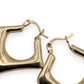 NZGD | 18ct Gold Modern Edge Hoop Earrings 23.7mm