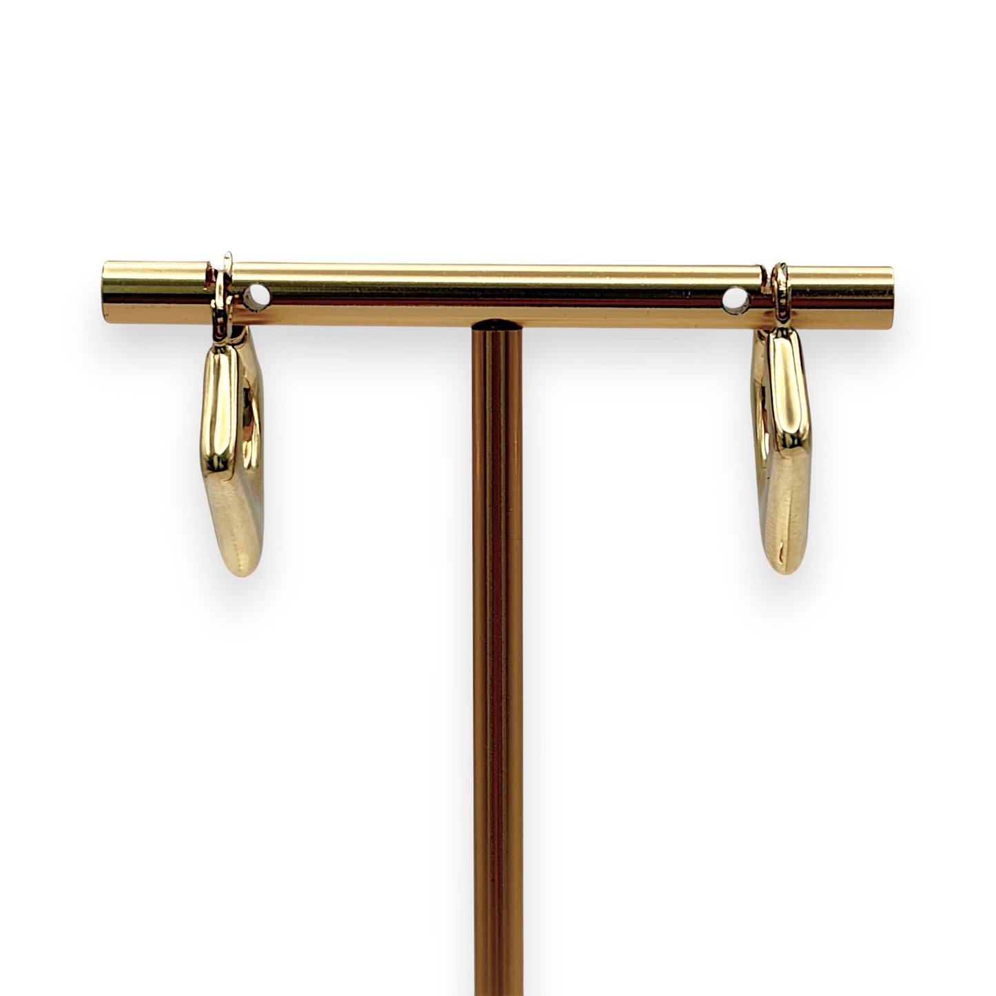NZGD | 18ct Gold Modern Edge Hoop Earrings 23.7mm