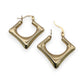 NZGD | 18ct Gold Modern Edge Hoop Earrings 23.7mm