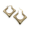 NZGD | 18ct Gold Modern Edge Hoop Earrings 23.7mm