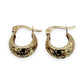 BRAND NEW | 18ct Gold Diamond‑Cut Glow Hoop Earrings 16.7mm