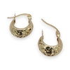 BRAND NEW | 18ct Gold Diamond‑Cut Glow Hoop Earrings 16.7mm