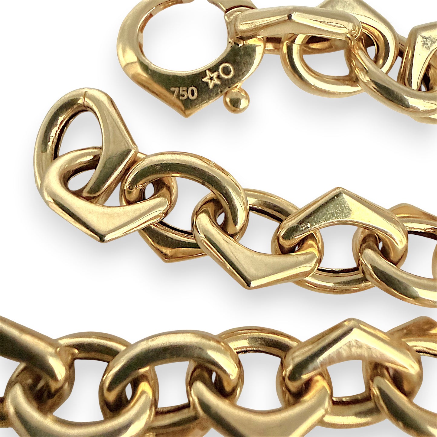 NZGD | 18ct Gold  Radiant  Link Chain 43 cm