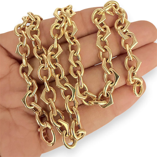NZGD | 18ct Gold  Radiant  Link Chain 43 cm