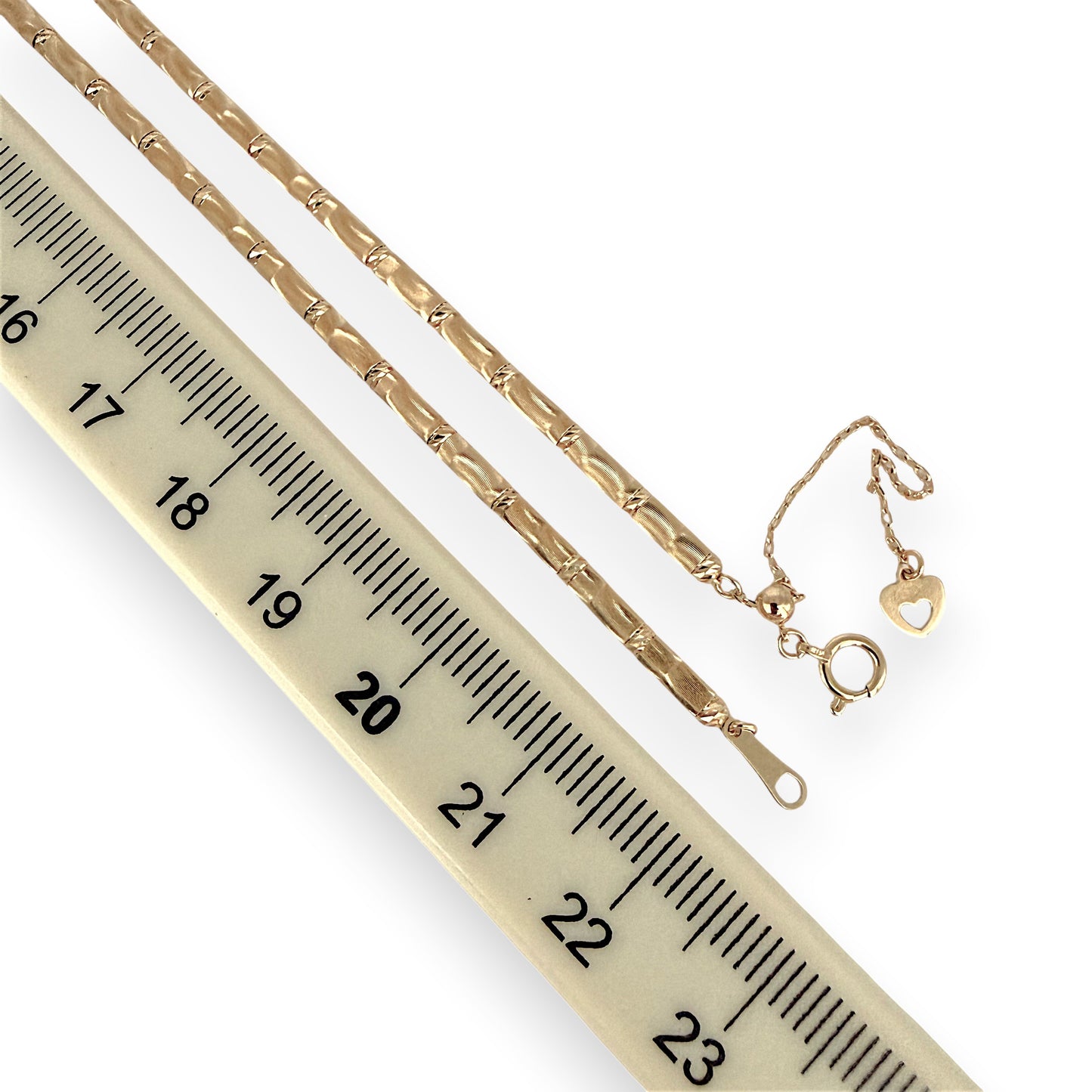 NZGD | 18ct Gold Zen Bamboo Chain 45 - 50cm