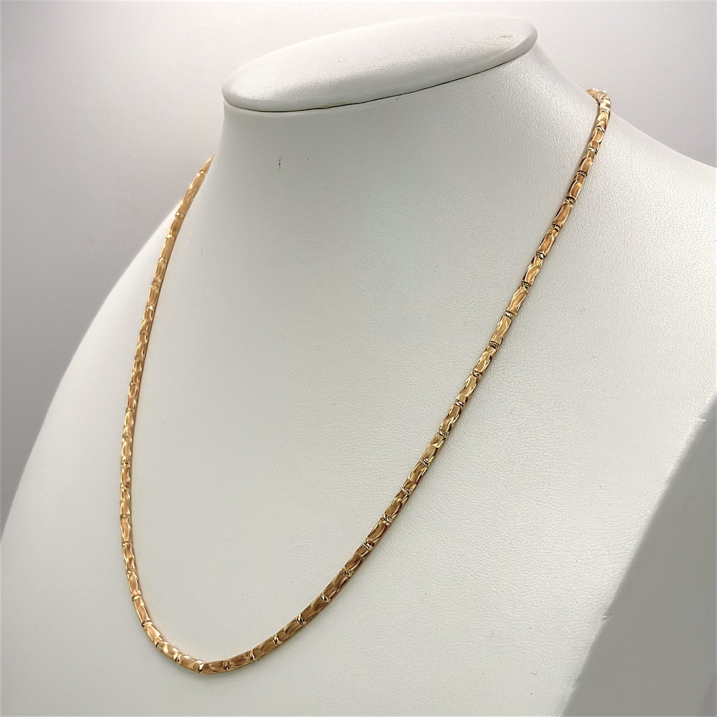 NZGD | 18ct Gold Zen Bamboo Chain 45 - 50cm