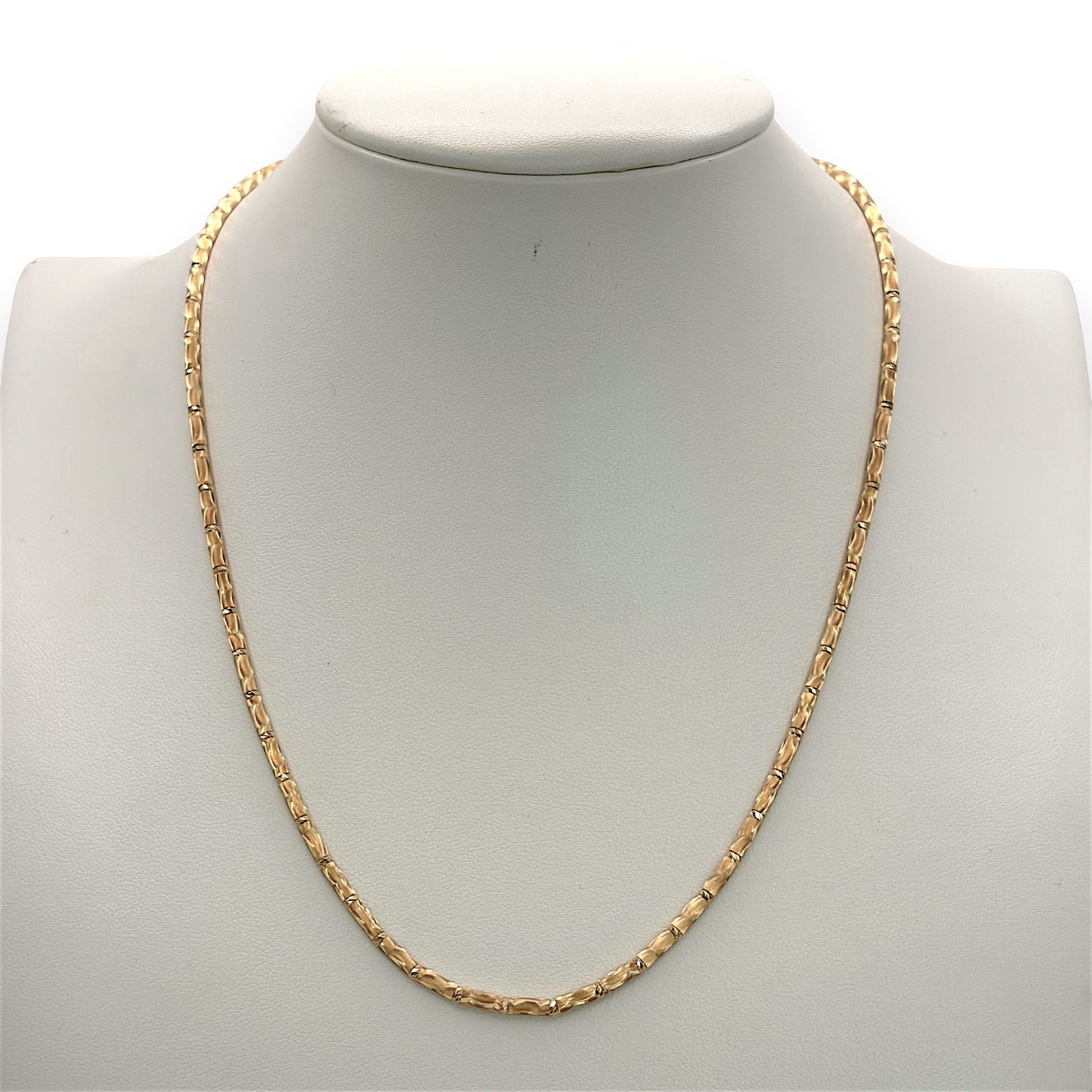 NZGD | 18ct Gold Zen Bamboo Chain 45 - 50cm