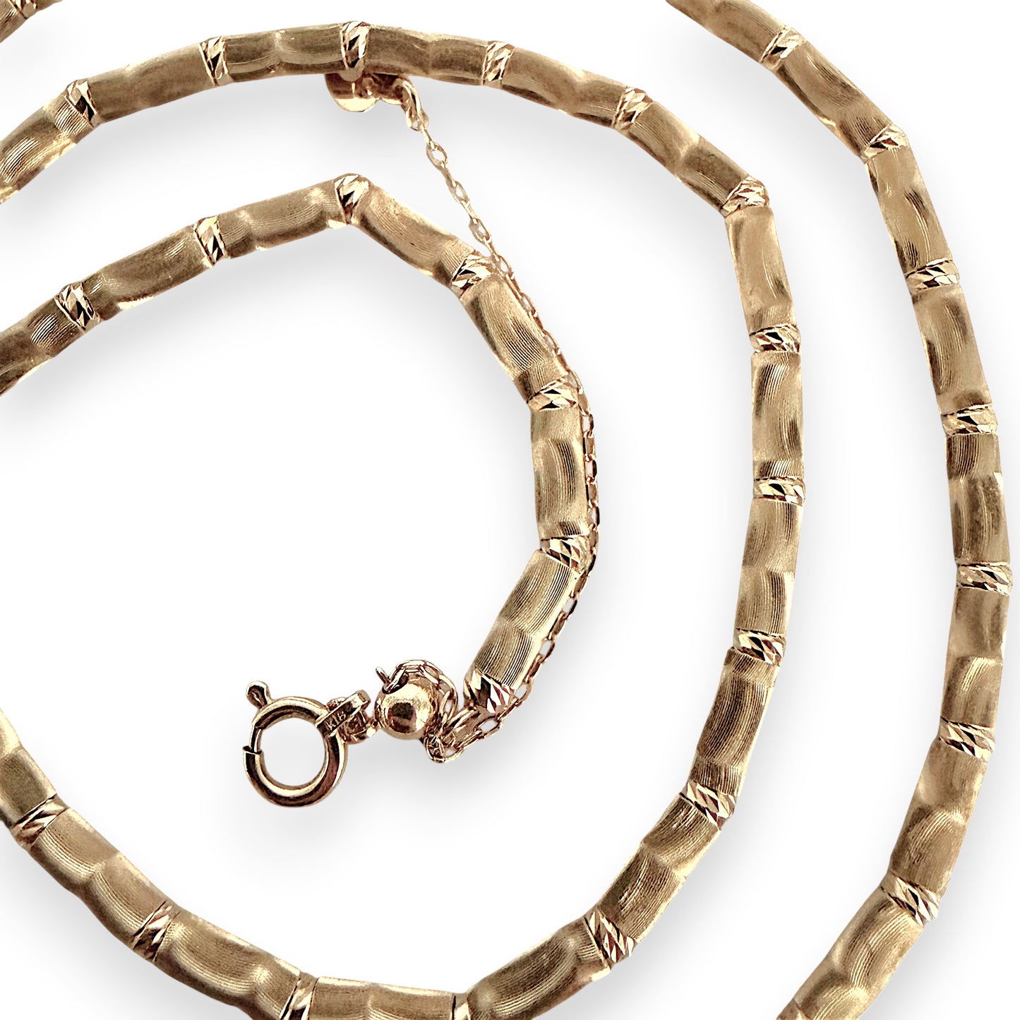 NZGD | 18ct Gold Zen Bamboo Chain 45 - 50cm