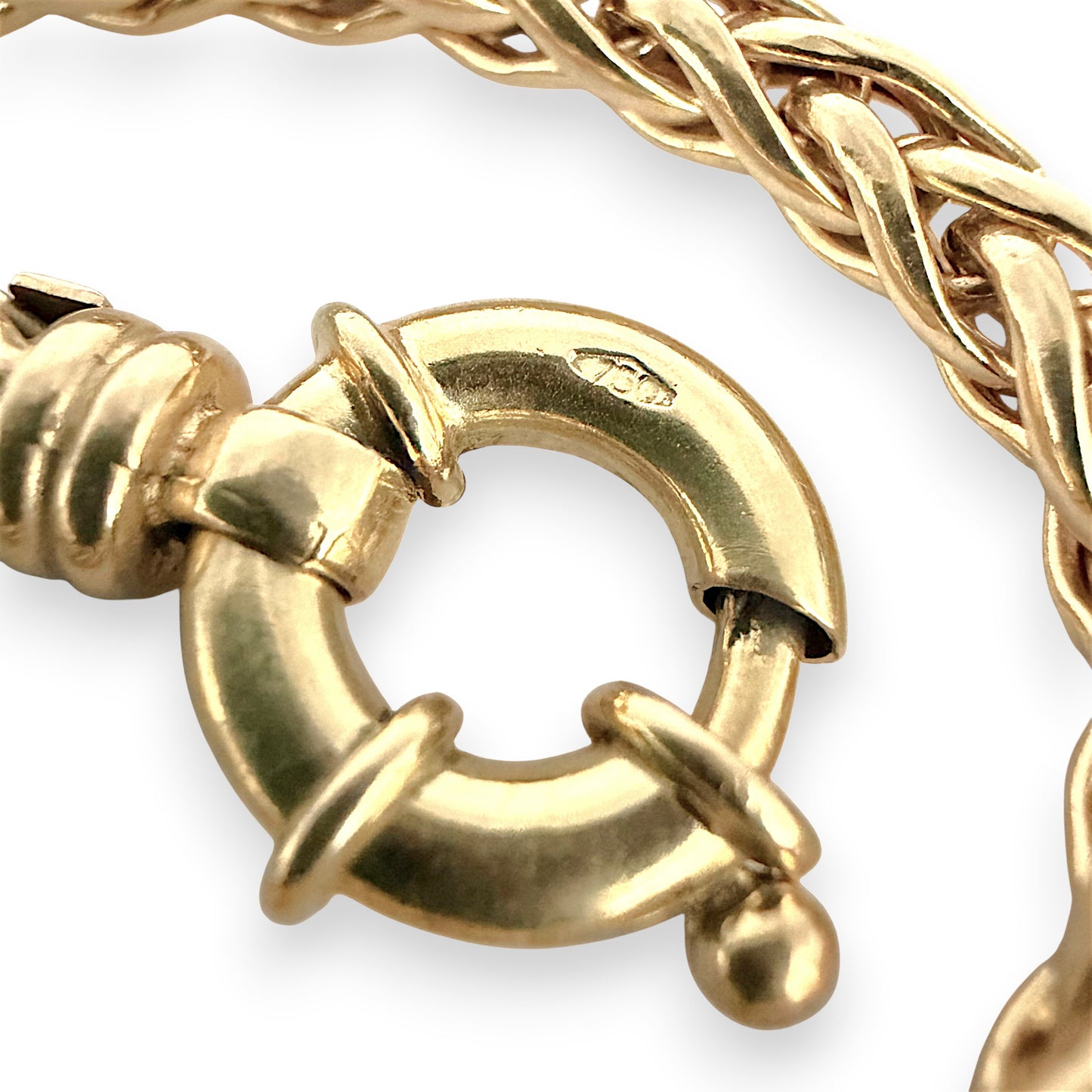 NZGD | 18ct Gold  Artisan  Weave  Bracelet 17cm