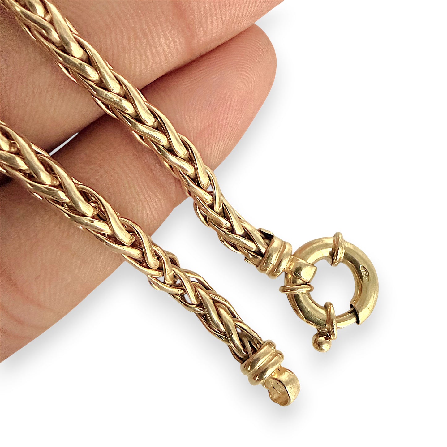 NZGD | 18ct Gold  Artisan  Weave  Bracelet 17cm