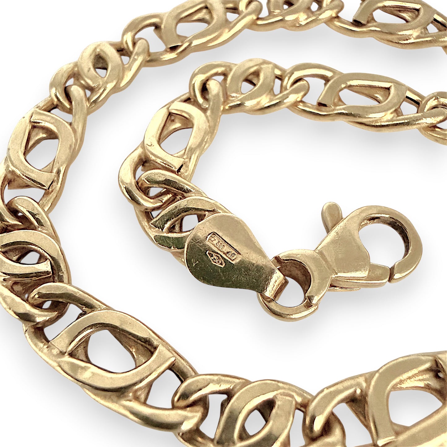 NZGD | 18ct Gold  Cadence  Link  Bracelet 21.5 cm