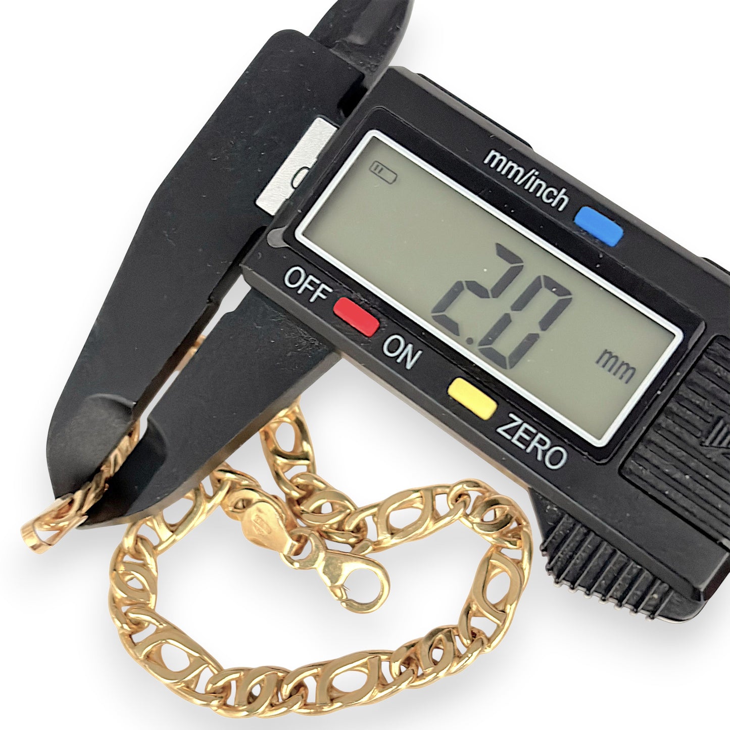 NZGD | 18ct Gold  Cadence  Link  Bracelet 21.5 cm