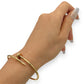 NZGD | 18ct Gold Sunlit Arc of Courage Bangle