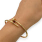 NZGD | 18ct Gold Sunlit Arc of Courage Bangle