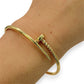 NZGD | 18ct Gold Sunlit Arc of Courage Bangle