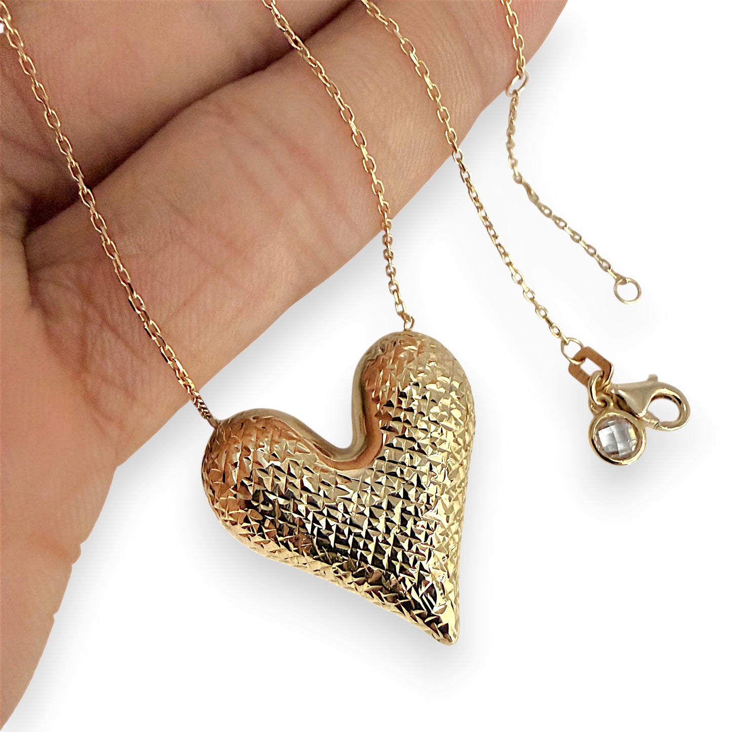 NZGD | 18ct Gold Golden Heart Reverie Necklace 44cm