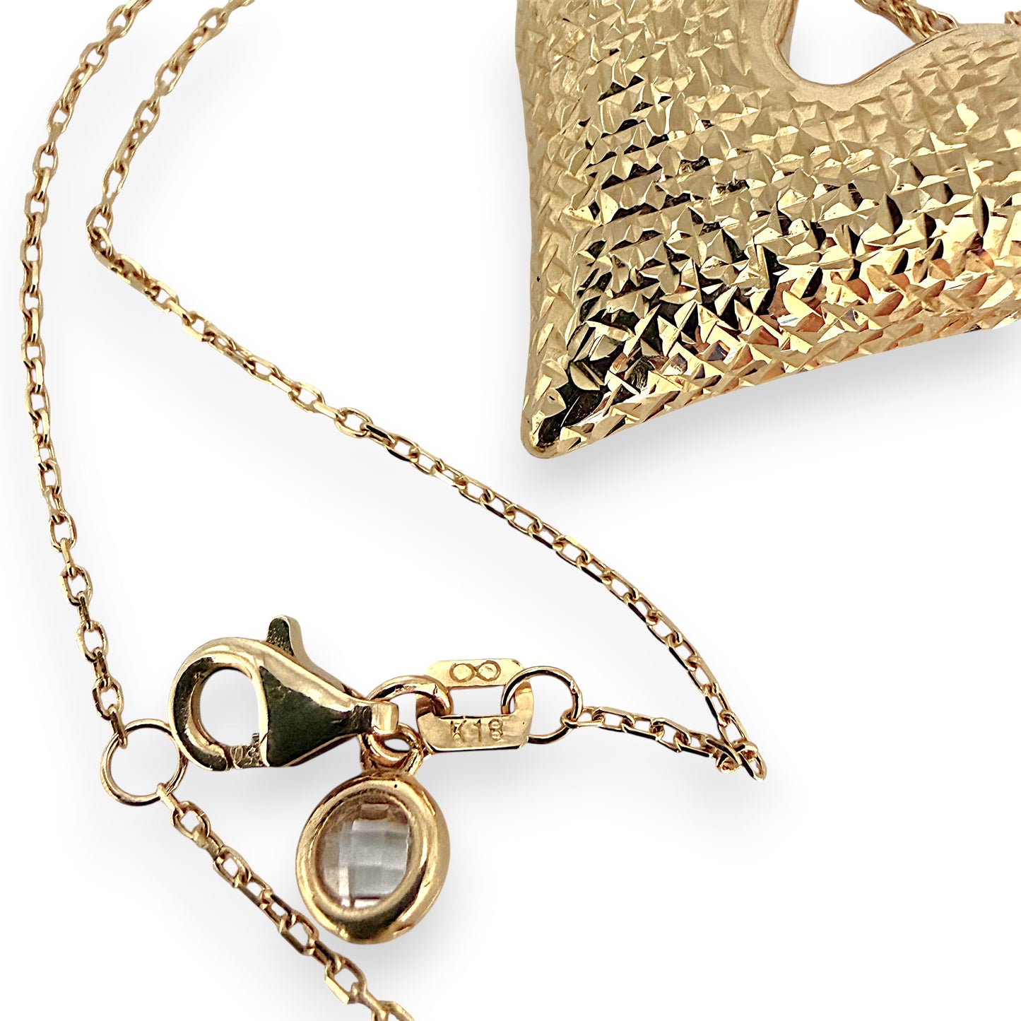 NZGD | 18ct Gold Golden Heart Reverie Necklace 44cm