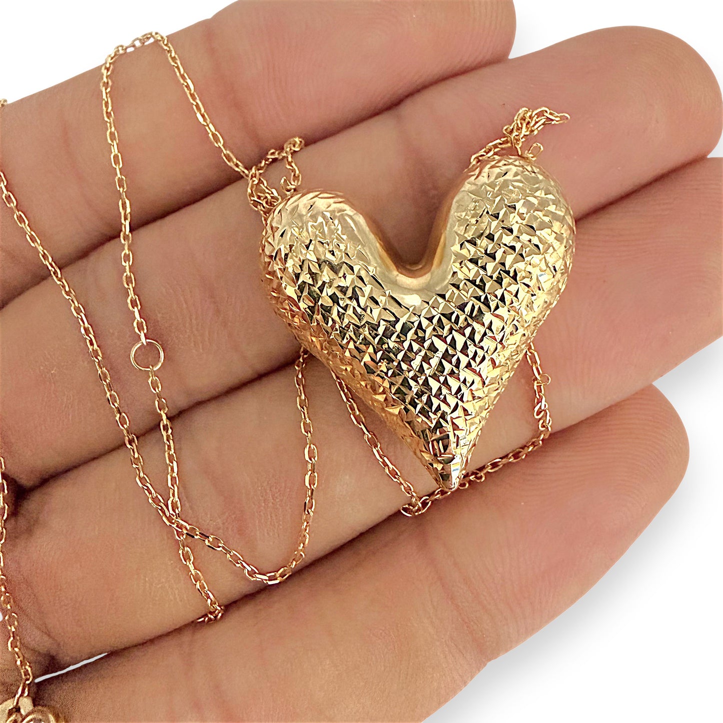 NZGD | 18ct Gold Golden Heart Reverie Necklace 44cm