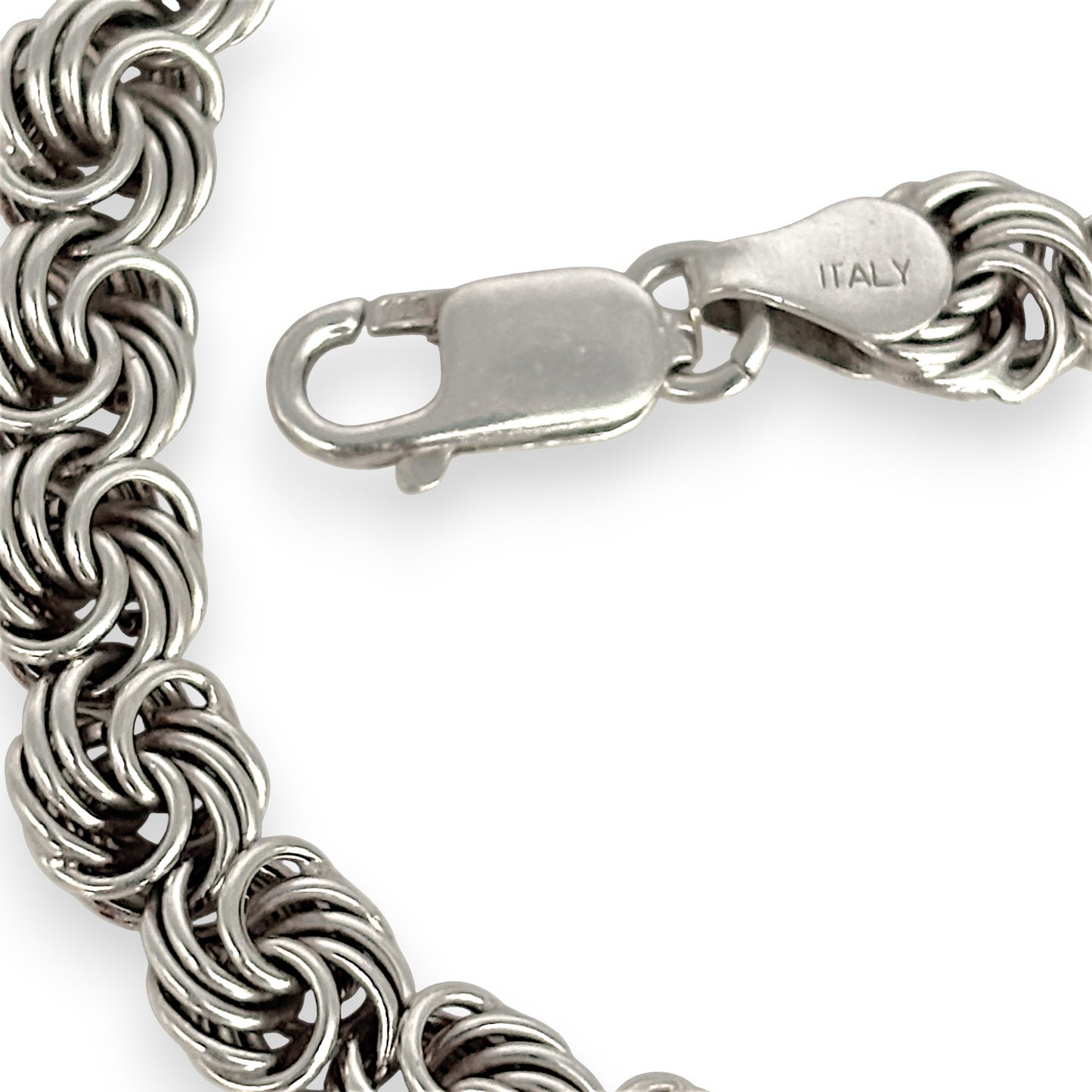 SILVER DEAL | Sterling Silver Woven Chain Bracelet 20.5cm