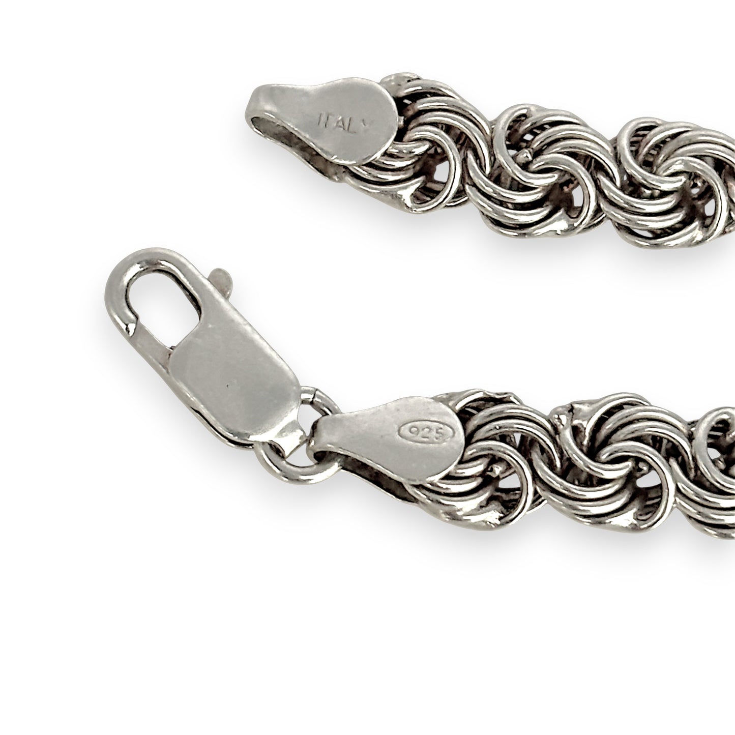 SILVER DEAL | Sterling Silver Woven Chain Bracelet 20.5cm