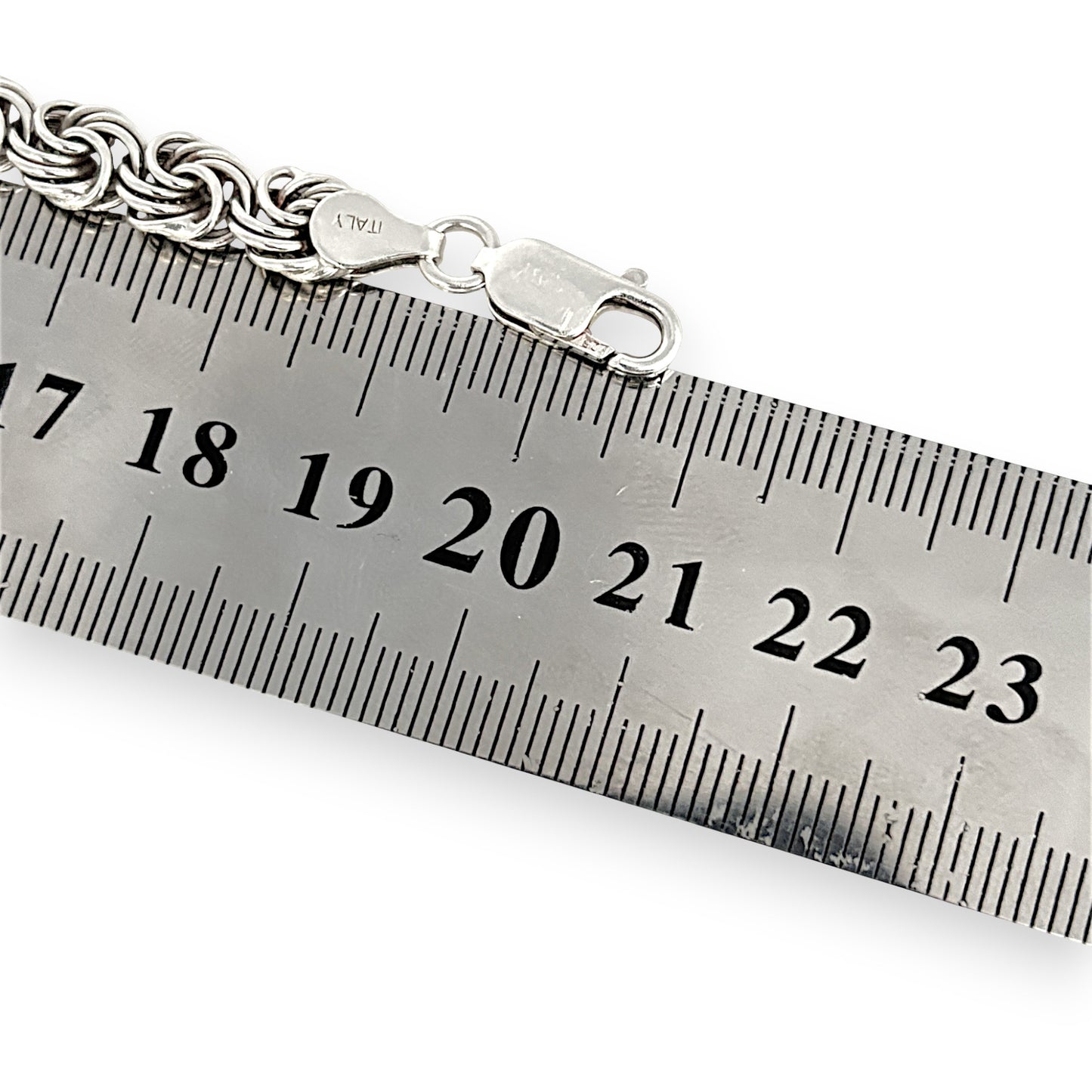 SILVER DEAL | Sterling Silver Woven Chain Bracelet 20.5cm