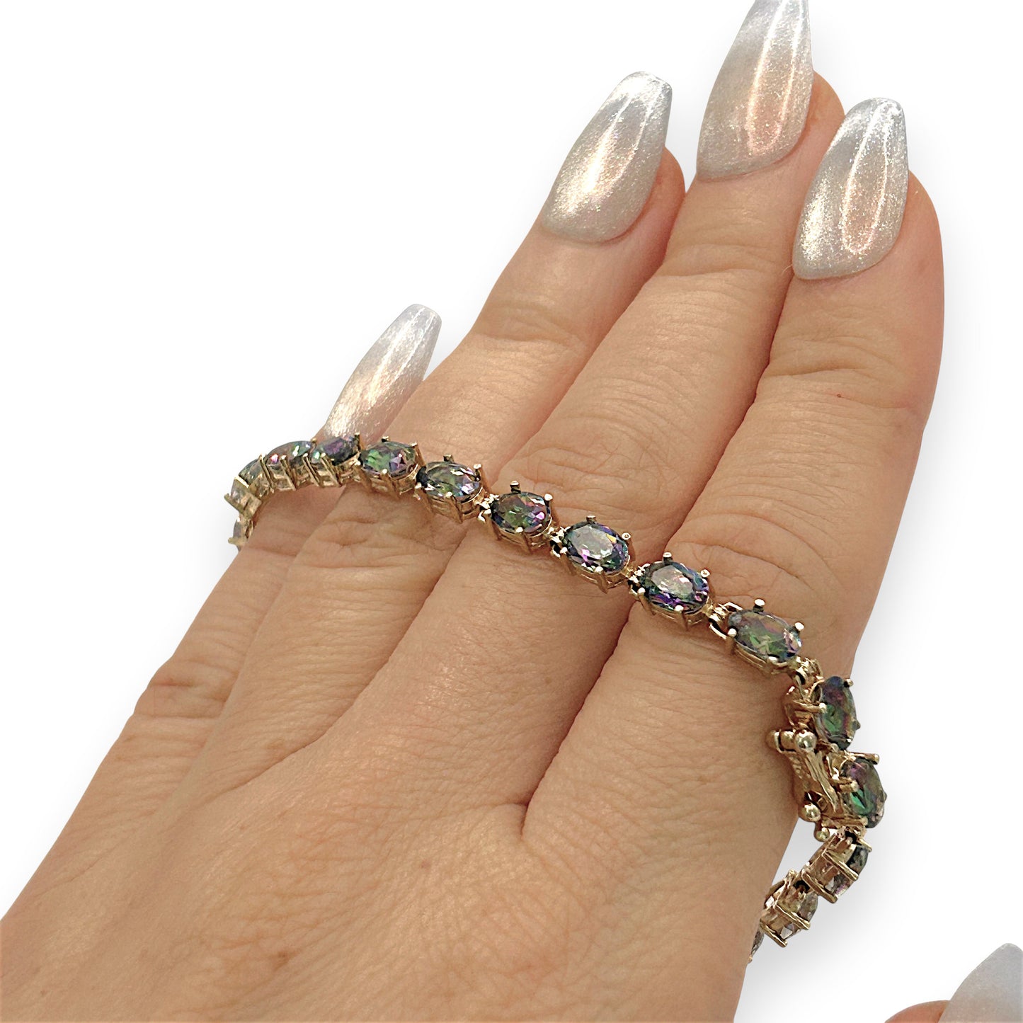 NZGD | 14ct Gold Twilight Mirage Tennis Bracelet Valuation $3,650