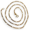 NZGD | 14ct Gold UNOAERRE Italian Rhythm Figaro Chain 47cm