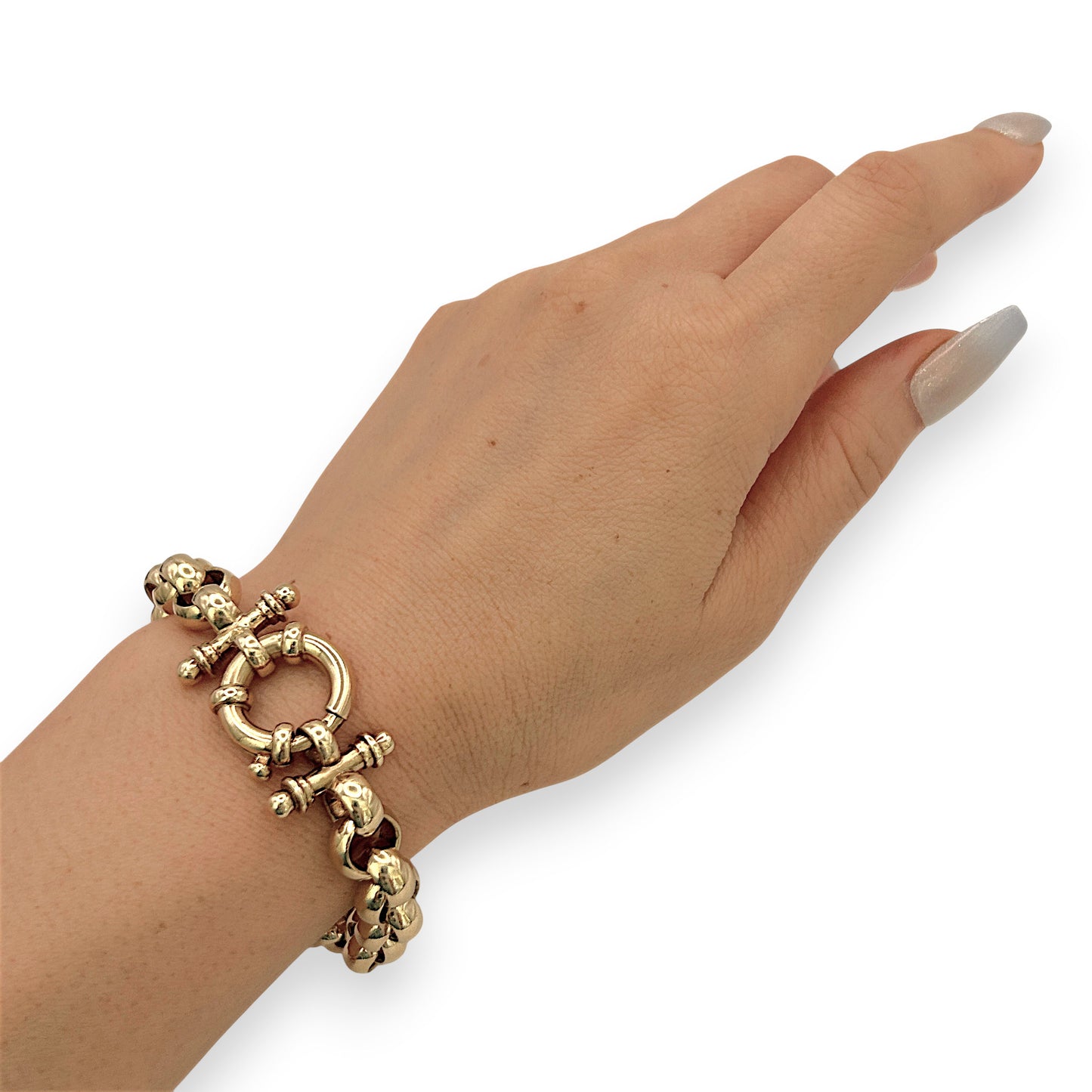 NZGD | 10ct Gold Vintage Bar Accent Bracelet Valuation $13,350