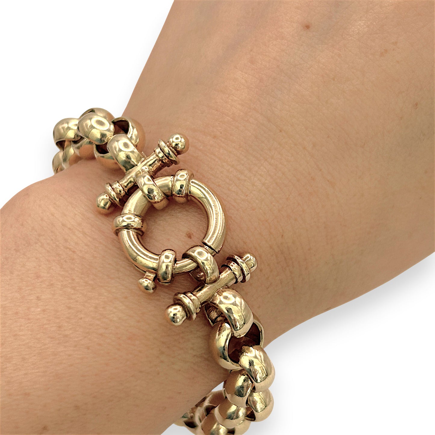 NZGD | 10ct Gold Vintage Bar Accent Bracelet Valuation $13,350