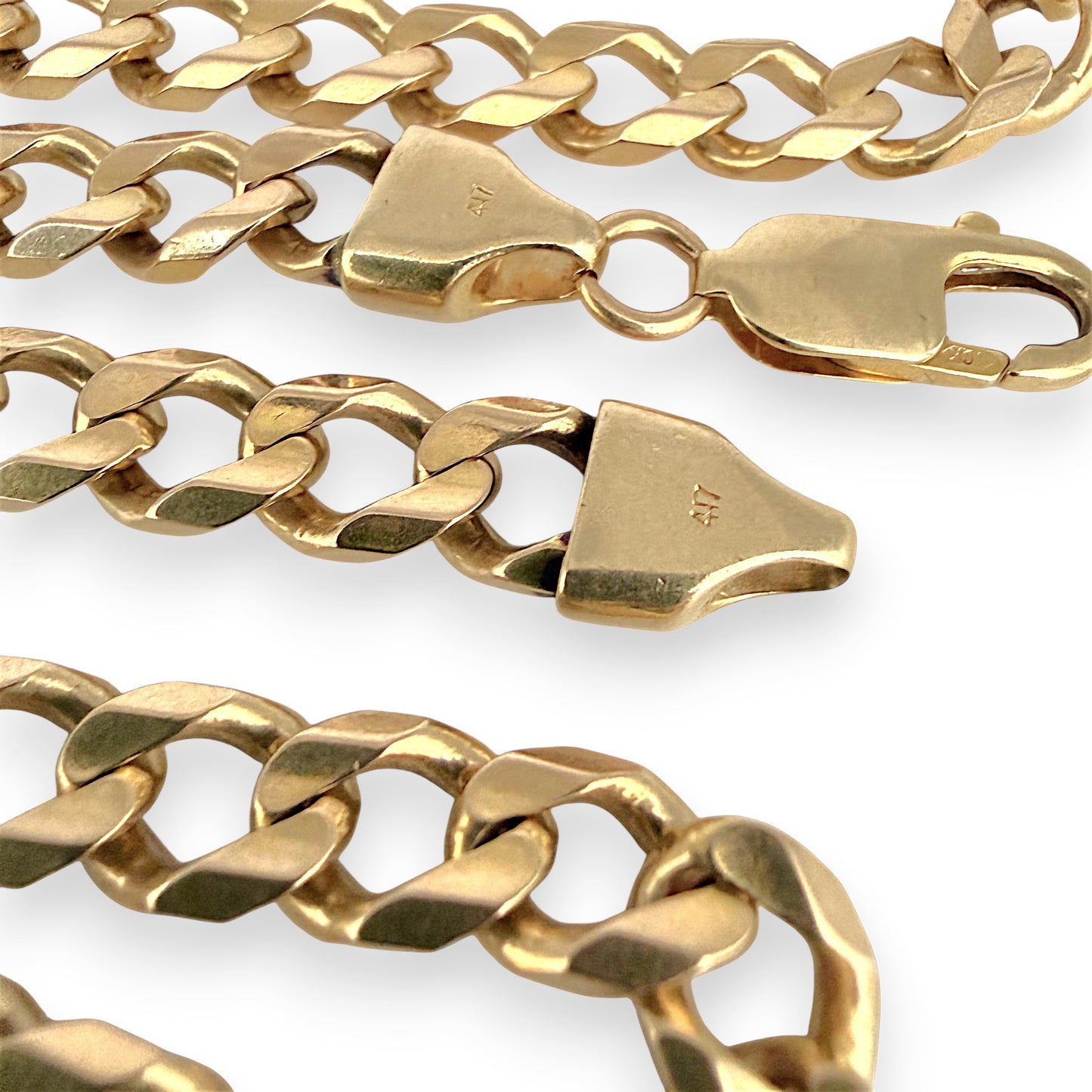 NZGD | 10ct Gold MICHAEL HILL 51.05g Timeless Force Curb Chain 57cm