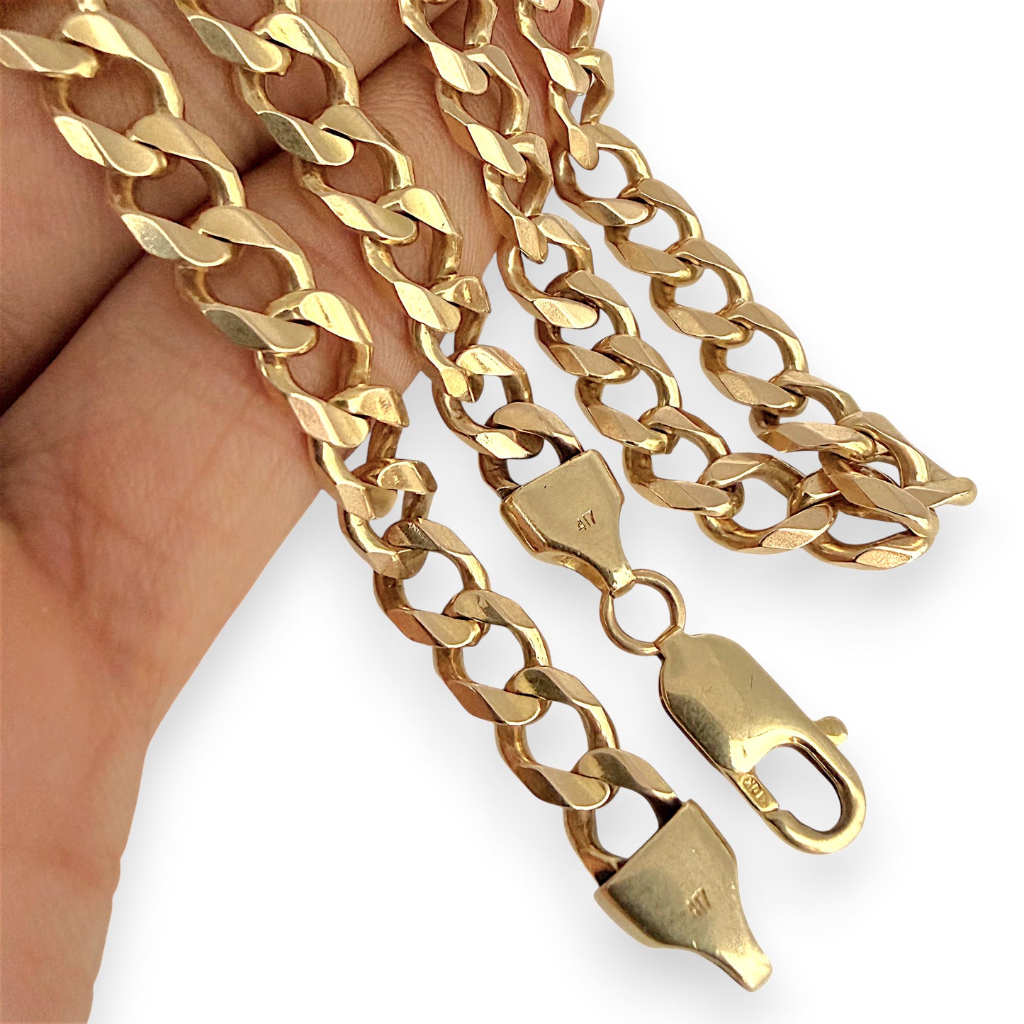 NZGD | 10ct Gold MICHAEL HILL 51.05g Timeless Force Curb Chain 57cm