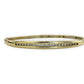 NZGD | 9ct Gold Auric Diamond Oval Bangle Valuation $5,000