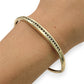 NZGD | 9ct Gold Auric Diamond Oval Bangle Valuation $5,000