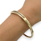 NZGD | 9ct Gold Auric Diamond Oval Bangle Valuation $5,000