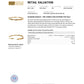NZGD | 9ct Gold Auric Diamond Oval Bangle Valuation $5,000