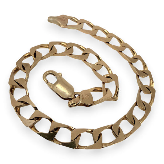NZGD | 9ct Gold Auric Edge Link Bracelet 19.5cm
