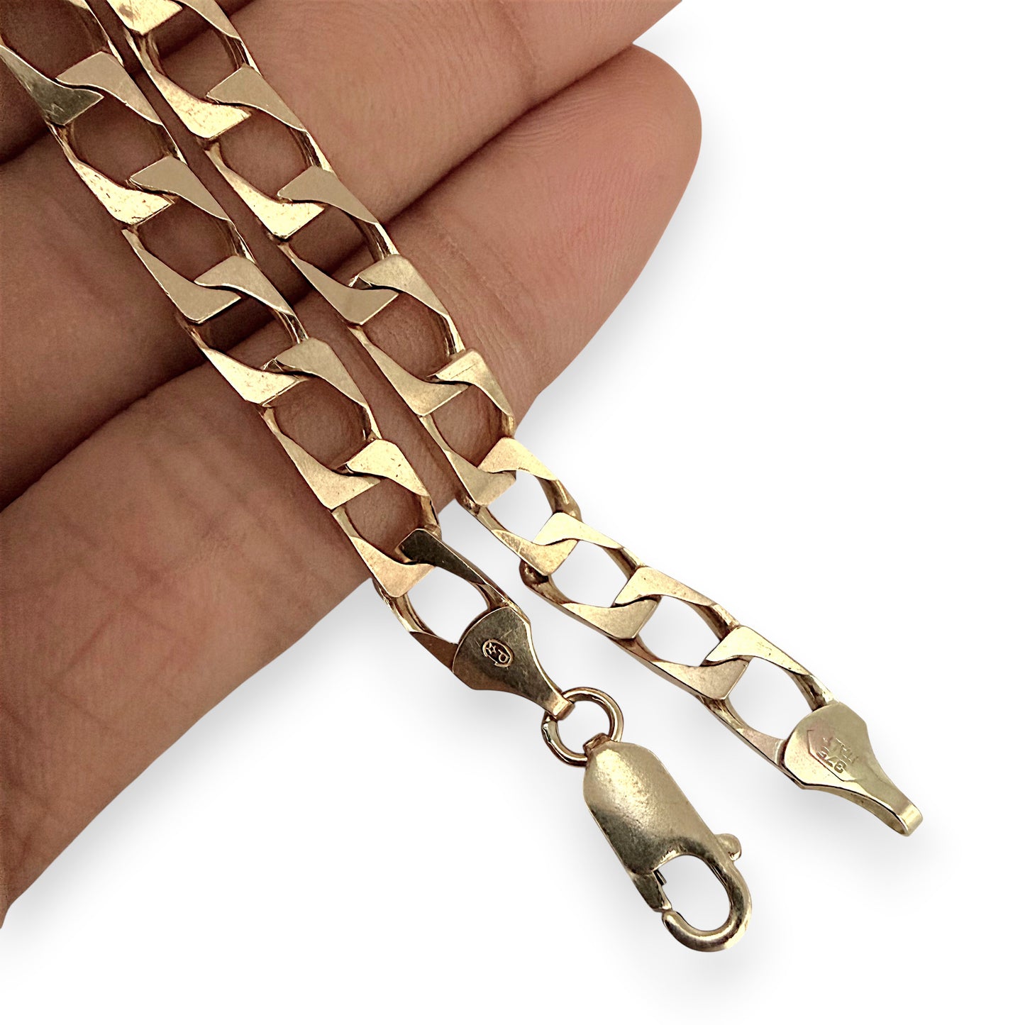 NZGD | 9ct Gold Auric Edge Link Bracelet 19.5cm