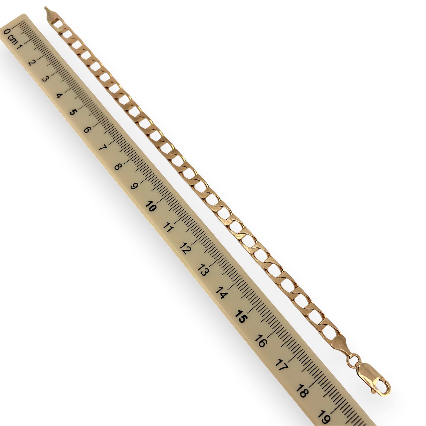 NZGD | 9ct Gold Auric Edge Link Bracelet 19.5cm
