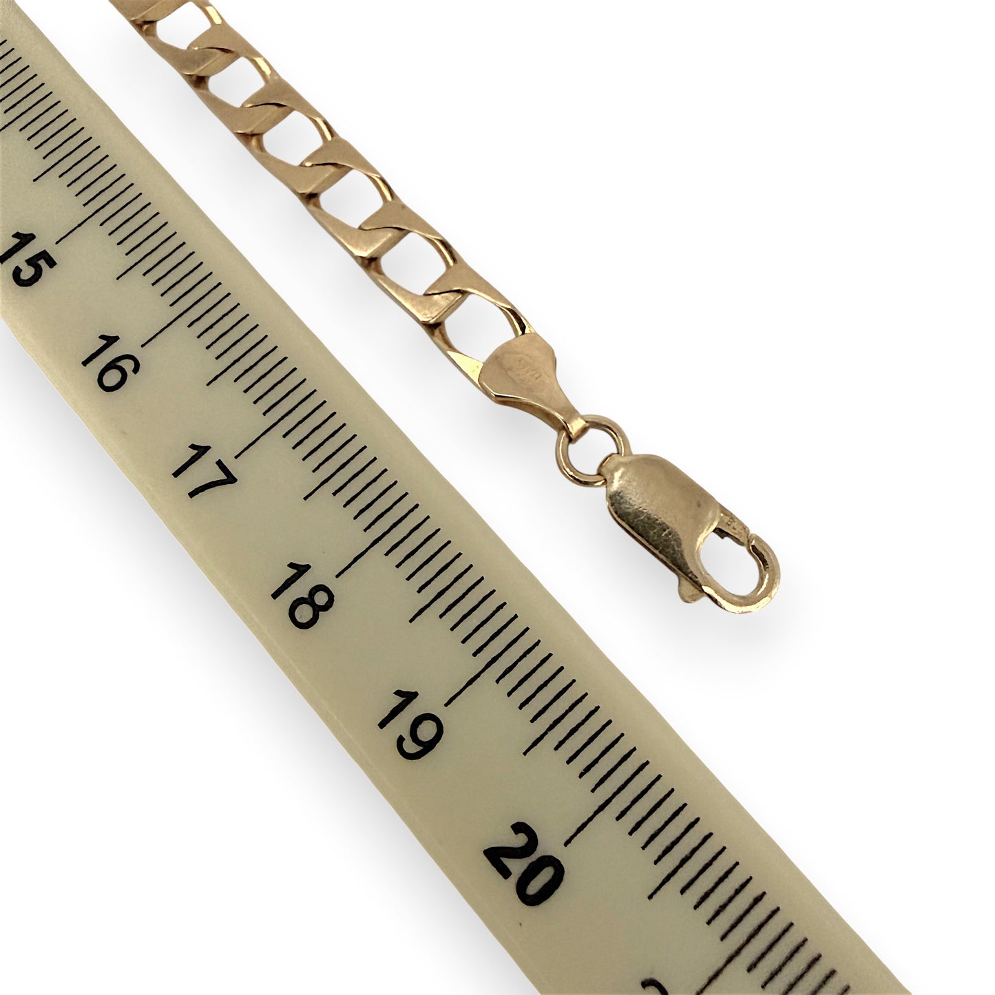 NZGD | 9ct Gold Auric Edge Link Bracelet 19.5cm