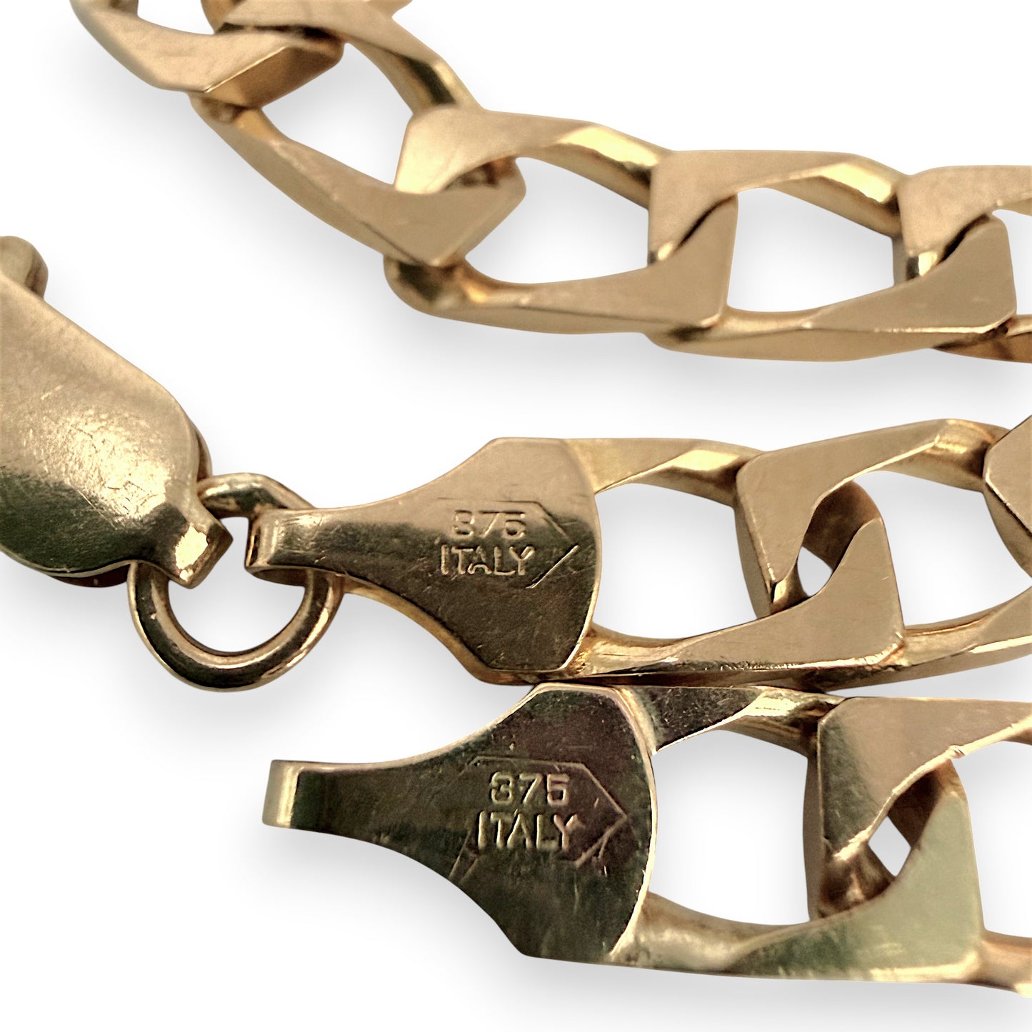 NZGD | 9ct Gold Auric Edge Link Bracelet 19.5cm
