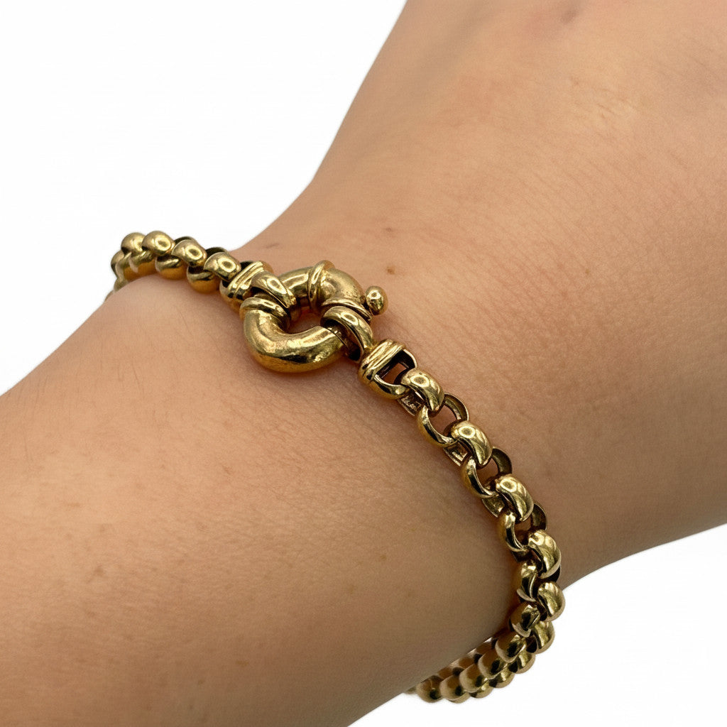 NZGD | 9ct Gold Aurelia Vintage Link Bracelet 17.5cm