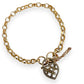 NZGD | 10ct Gold MICHAEL HILL Belcher LoveLock Bracelet 19cm