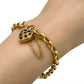 NZGD | 10ct Gold MICHAEL HILL Belcher LoveLock Bracelet 19cm