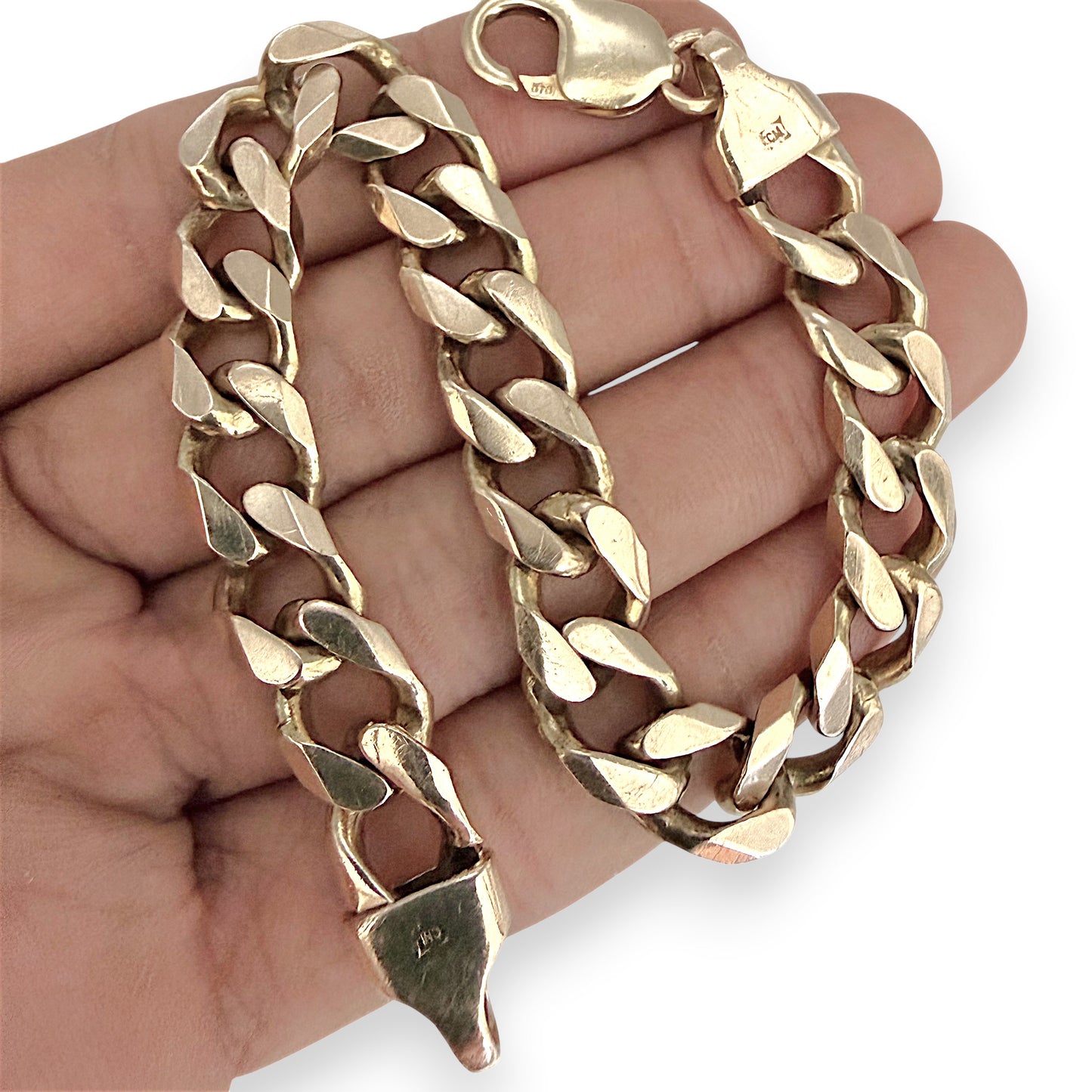 NZGD | 9ct Gold 44.50g Premium Curb Link Bracelet 23.5cm