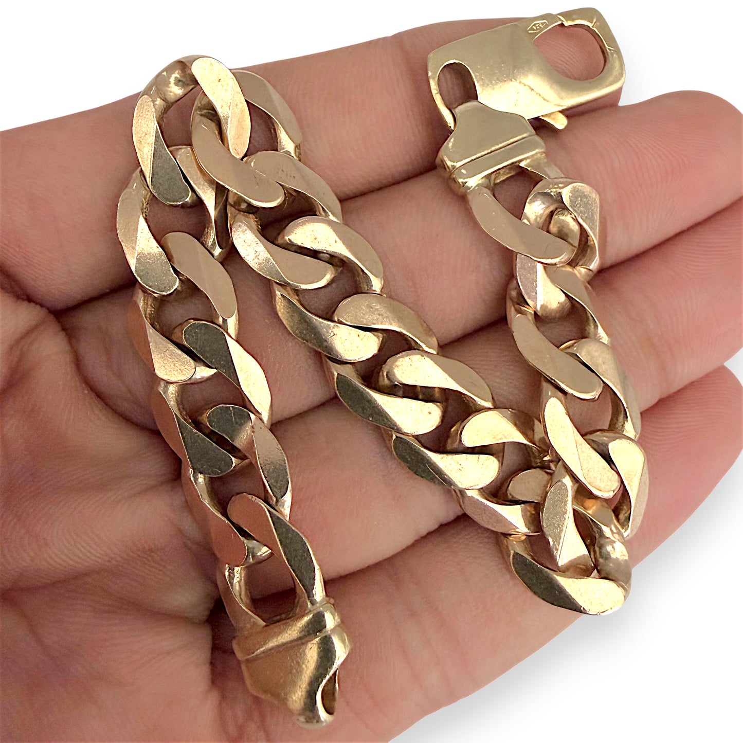 NZGD | 9ct Gold Monarch Curb Bracelet 20cm
