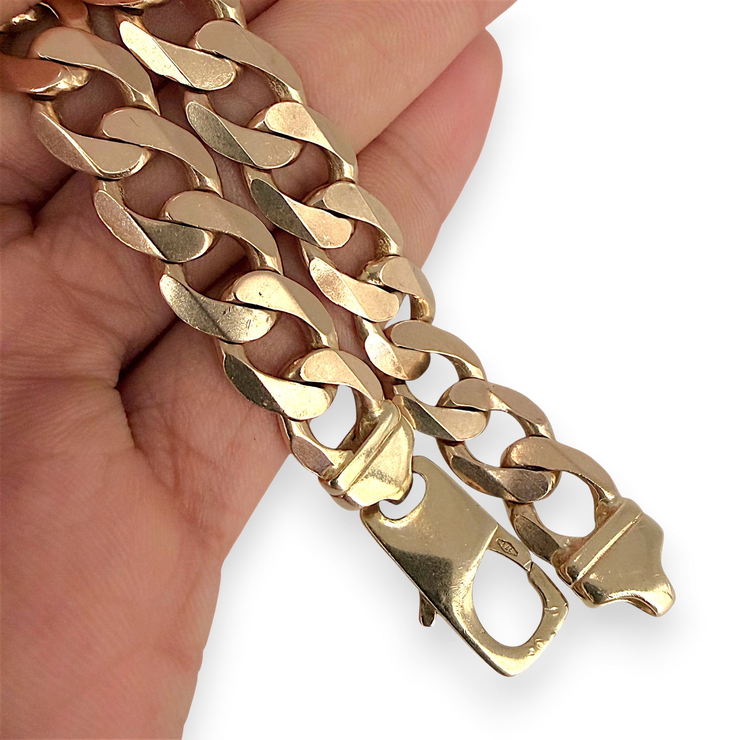 NZGD | 9ct Gold Monarch Curb Bracelet 20cm