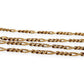 NZGD | 9ct Gold Imperial Diamond‑Cut Figaro Chain Valuation $8,400